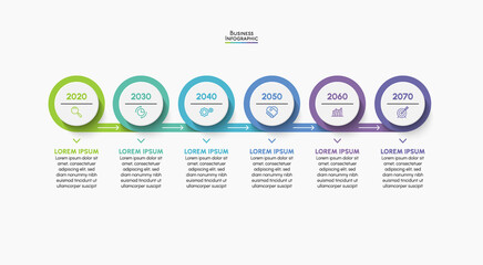 Business data visualization. timeline infographic icons designed for abstract background template milestone element modern diagram process technology digital marketing data presentation chart Vector