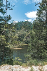 Zempoala lagoons beautiful landscape background in Mexico