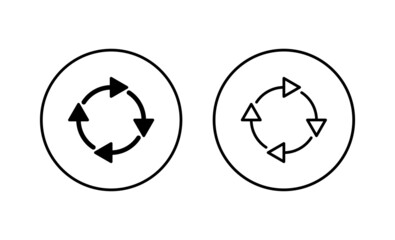 Recycle icons set. Recycling sign and symbol.