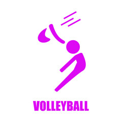 Volleyball. Colored icon.