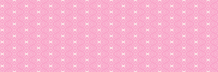 Background pattern with decorative ornament on a pink background. Seamless background for wallpaper, textures. Vector illustration.