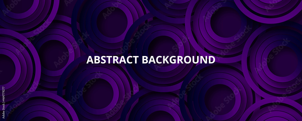 Poster abstract background with circles .