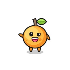 orange fruit character as the afro boy