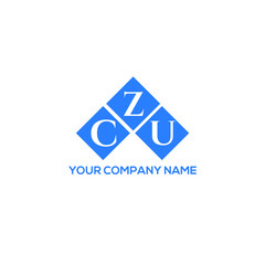CZU letter logo design on black background. CZU creative initials letter logo concept. CZU letter design.  - obrazy, fototapety, plakaty