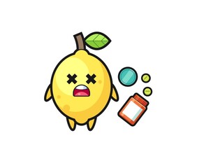 illustration of overdose lemon character