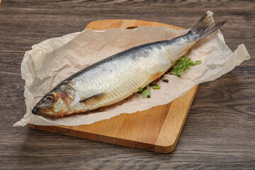 Salted Herring fish with pepper