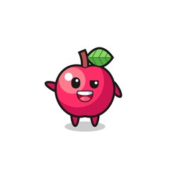 apple character as the afro boy