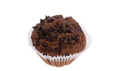 chocolate cupcakes isolated