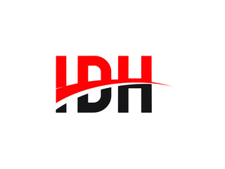IDH Letter Initial Logo Design Vector Illustration