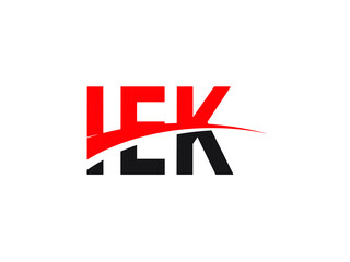 IEK Letter Initial Logo Design Vector Illustration