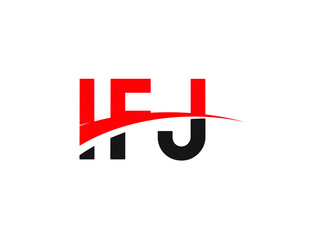 IFJ Letter Initial Logo Design Vector Illustration