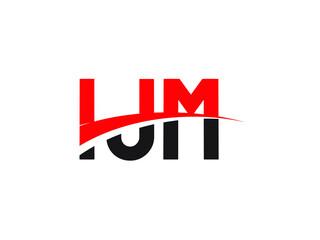IJM Letter Initial Logo Design Vector Illustration