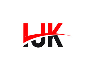 IJK Letter Initial Logo Design Vector Illustration