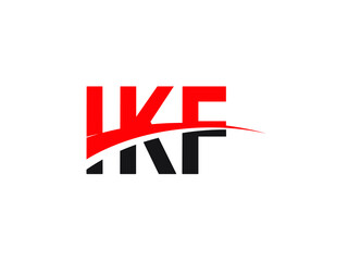 IKF Letter Initial Logo Design Vector Illustration