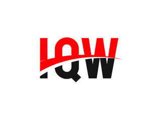 IQW Letter Initial Logo Design Vector Illustration