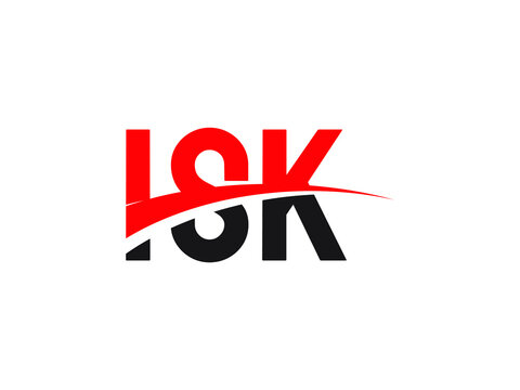 ISK Letter Initial Logo Design Vector Illustration