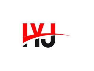 IYJ Letter Initial Logo Design Vector Illustration