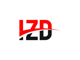 IZD Letter Initial Logo Design Vector Illustration