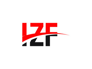 IZF Letter Initial Logo Design Vector Illustration