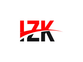 Fototapeta premium IZK Letter Initial Logo Design Vector Illustration