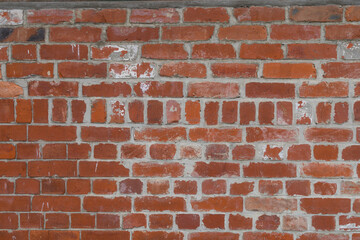 Red Brick wall texture outside the building