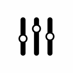 Equalizer icon. Simple, high quality and suitable for your design. Flat design vector illustration on a white background.