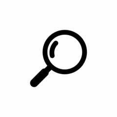 Magnifier icon. Simple, high quality and suitable for your design. Flat design vector illustration on a white background. Search, zoom, lens, discover.