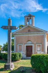 Church of St. Martin and cemetery in the picturesque village Buje, Istria, Croatia 