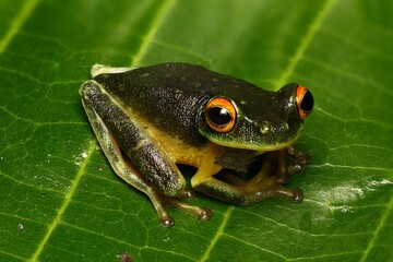Small Green Tree Frog (Litoria sp.) from West Papua, Indonesia