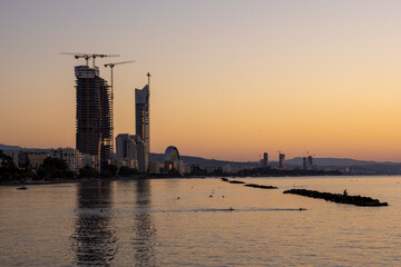 Limassol skyline at sunrise, Cyprus