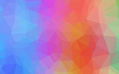 Light Multicolor, Rainbow vector polygon abstract layout.