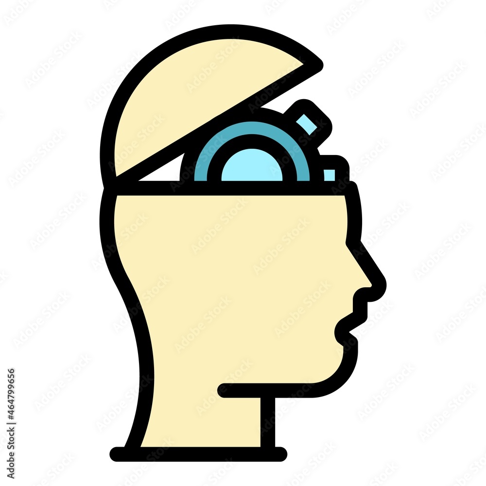 Poster working life skills icon. outline working life skills vector icon color flat isolated