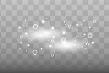 Abstract blue laser beam. Transparent isolated on background. Vector illustration the lighting effect floodlight directional.