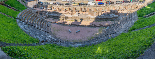 Ruins of ancient Roman theatre in Trieste, ItalyRuins of ancient Roman theatre in Trieste, Italy