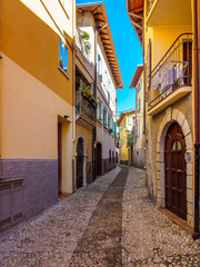 Fototapeta na wymiar Malcesine city on Lake Garda