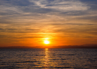Sunset at Bardolino on Lake Garda