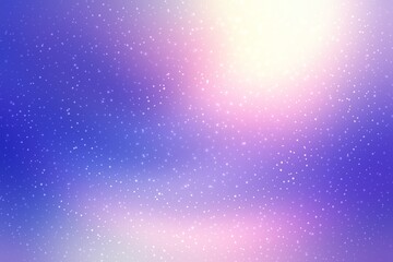 Fototapeta na wymiar Wonderful snowy blue sky defocus background with pink bright glow on top. Cool winter holidays illustration. 
