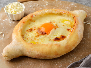 khachapuri in Adjarian Georgian cuisine