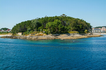 Fototapeta na wymiar Islas Cies en la Ría de Vigo. Pontevedra, Galicia.