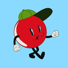 Cartoon 1930s style Tomato