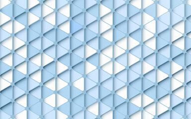 Abstract blue and white triangles geometric pattern with technology and Healthcare concept background. Vector illustration
