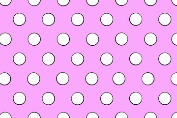 seamless background with circles, seamless background with circles, purple polka dot background  © annakolesnicova