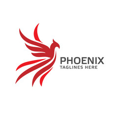 Phoenix logo creative logo of mythological bird