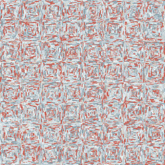 Checkered checkered pattern. Random coloring of elements. Gray and red.