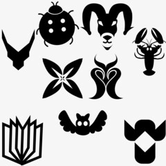 black and white butterfly