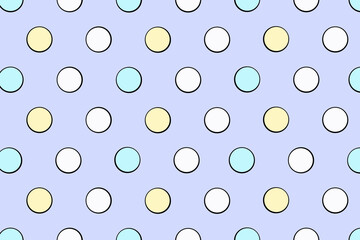 polka dots pattern, colorful dots, colorful  polka dot background