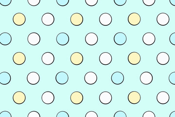 polka dots pattern, colorful dots, colorful  polka dot background