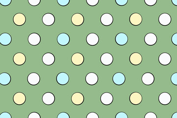 polka dots pattern, colorful dots, colorful  polka dot background © annakolesnicova