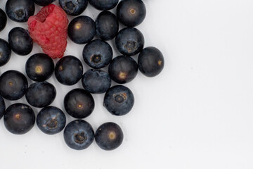 Blueberries and Raspberries