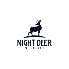 Deer vector illustration, Deer Logo Template